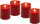 goobay LED-Kerzen rot, 4 St.