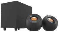 CREATIVE PEBBLE PLUS 2.1 Lautsprecher schwarz