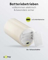 goobay LED-Kerzen weiß, 3 St.