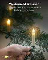 goobay LED Weihnachtsbaumkerzen weiß, 20 St.
