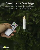 goobay LED Weihnachtsbaumkerzen weiß, 20 St.