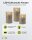 goobay LED-Kerzen gold, 3 St.