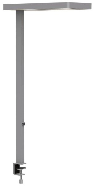 MAUL MAULjaval LED Schreibtischlampe silber mit Tischklemme