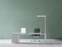 MAUL MAULjaval LED Schreibtischlampe silber mit Tischklemme
