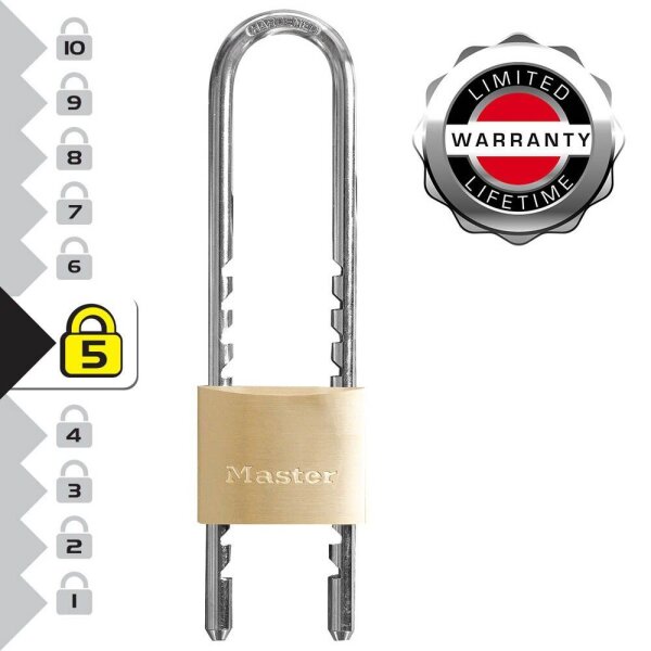 Master Lock® Vorhängeschloss 1950EURDCC gold verstellbar: 6,0 bis 15,0 cm, 1 St.
