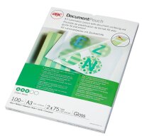 GBC Laminierfolien glänzend für A3 75 micron, 100 St.