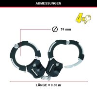 Master Lock® Fahrradschloss 8200EURDPRO schwarz 36,0...