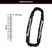 Master Lock® Fahrradschloss 8392EURDPRO schwarz 90,0...
