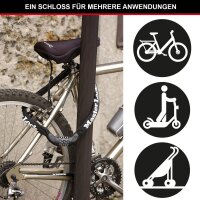 Master Lock® Fahrradschloss 8392EURDPRO schwarz 90,0 cm, 1 St.