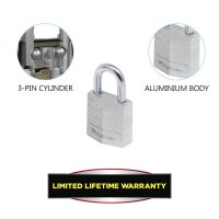 Master Lock® Vorhängeschlösser 9120EURQNOP silber, 4 St.