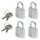 Master Lock® Vorhängeschlösser 9120EURQNOP silber, 4 St.
