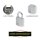 Master Lock® Vorhängeschlösser 9120EURQNOP silber, 4 St.