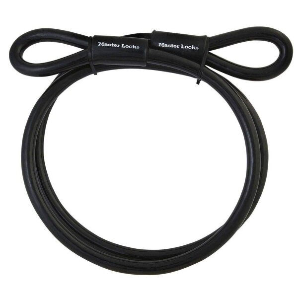 Master Lock® Schlaufenkabel 49EURD schwarz 3,0 m, 1 St.