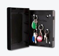 Master Lock® 5451EURD Schlüsselkasten schwarz mit 5 Haken, 17,0 x 4,0 x 22,0 cm, 1 St.