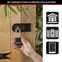 Master Lock® Vorhängeschloss M115EURDLF schwarz, 1 St.
