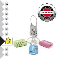 Master Lock® Gepäckschloss 4688EURD farbsortiert, 1 St.