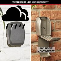 Master Lock® 5415EURD Schlüsseltresor silber, Zahlenschloss, 10,5 x 4,6 x 13,2 cm, 1 St.