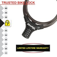 Master Lock® Fahrradschloss 8229EURDPRO schwarz 90,0 cm, 1 St.
