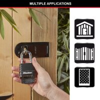 Master Lock® Vorhängeschloss M178EURD schwarz, 1 St.