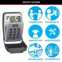 Master Lock® 5423EURD Schlüsseltresor grau, Zahlenschloss, 7,9 x 5,2 x 11,7 cm, 1 St.