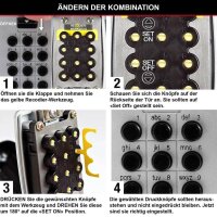 Master Lock® 5423EURD Schlüsseltresor grau, Zahlenschloss, 7,9 x 5,2 x 11,7 cm, 1 St.