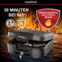 Master Lock® Dokumentenkassette feuerfest LCHW20101 DIN A4 Zylinderschloss