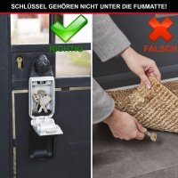 Master Lock® 5420EURD Schlüsseltresor silber, Zahlenschloss, 7,2 x 5,2 x 17,5 cm, 1 St.