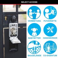 Master Lock® 5420EURD Schlüsseltresor silber, Zahlenschloss, 7,2 x 5,2 x 17,5 cm, 1 St.