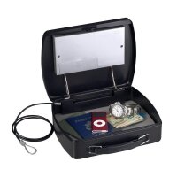 Master Lock® Tragbarer Tresor P008EML schwarz 15,0 x...
