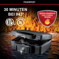 Master Lock® Dokumentenkassette feuerfest H0100EURHRO Zylinderschloss