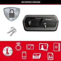 Master Lock® Dokumentenkassette feuerfest LCFW30100 DIN A4 Zylinderschloss
