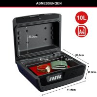 Master Lock® Dokumentenkassette feuerfest CHW30300EURHRO DIN A4 Elektronikschloss