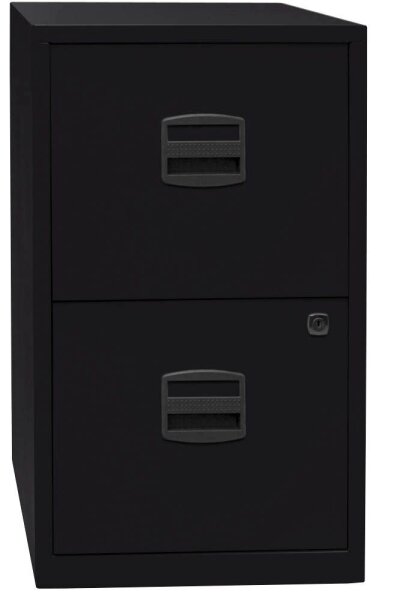 BISLEY Home PFA 2 Hängeregistraturschrank schwarz 2 Schubladen 41,3 x 40,0 x 67,2 cm, 1 St.