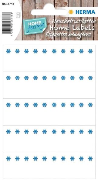 HERMA Eiskristalle Tiefkühletiketten weiß 76,0 x 23,0 mm, 7 Blatt