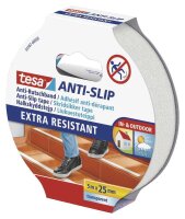 tesa Anti-Rutsch-Band Extra Resistant transparent 25,0 mm x 5,0 m
