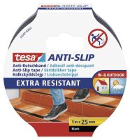 tesa Anti-Rutsch-Band Extra Resistant schwarz 25,0 mm x...
