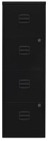 BISLEY Home PFA 4 Hängeregistraturschrank schwarz 4 Schubladen 41,3 x 40,0 x 132,1 cm, 1 St.