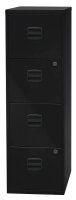 BISLEY Home PFA 4 Hängeregistraturschrank schwarz 4 Schubladen 41,3 x 40,0 x 132,1 cm, 1 St.