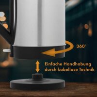 BOMANN Wasserkocher WKS 3002 CB schwarz 1,5 l 2.200 W