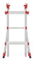 Hailo Gelenkleiter M80 silber 4x 3 Sprossen, H: 89,9 cm