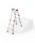Hailo Gelenkleiter M80 silber 4x 3 Sprossen, H: 89,9 cm