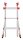 Hailo Gelenkleiter M80 silber 4x 3 Sprossen, H: 89,9 cm