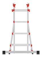 Hailo Gelenkleiter M80 silber 4x 4 Sprossen, H: 115,0 cm