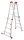 Hailo Gelenkleiter M80 silber 4x 4 Sprossen, H: 115,0 cm