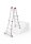 Hailo Gelenkleiter M80 silber 4x 4 Sprossen, H: 115,0 cm