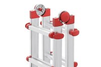 Hailo Gelenkleiter M80 silber 4x 5 Sprossen, H: 141,0 cm