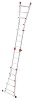 Hailo Gelenkleiter M80 silber 4x 5 Sprossen, H: 141,0 cm