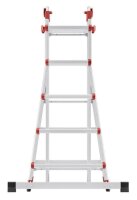 Hailo Gelenkleiter M80 silber 4x 5 Sprossen, H: 141,0 cm