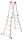 Hailo Gelenkleiter M80 silber 4x 5 Sprossen, H: 141,0 cm