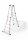 Hailo Gelenkleiter M80 silber 4x 5 Sprossen, H: 141,0 cm